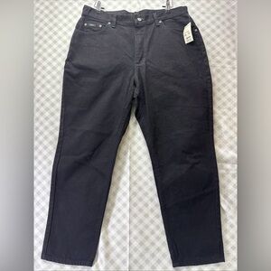 NWT Vintage Lee Easy Fit Black East Fit Straight Leg Jeans Women's Petites 18P